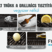 grillrács tisztítása vegyszer nélkül