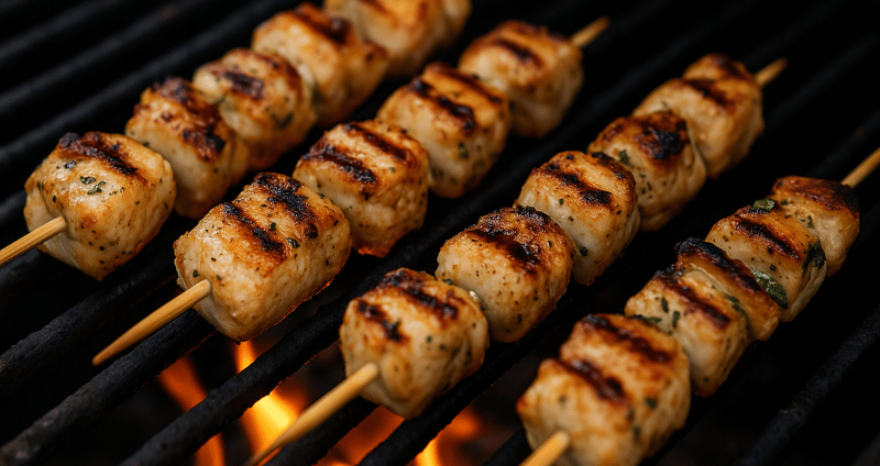 Csirke saslik recept grillen