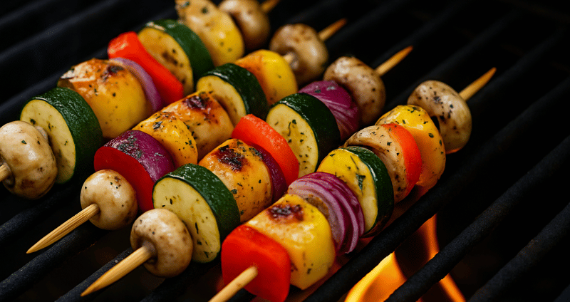 Zöldséges nyárs recept grillen
